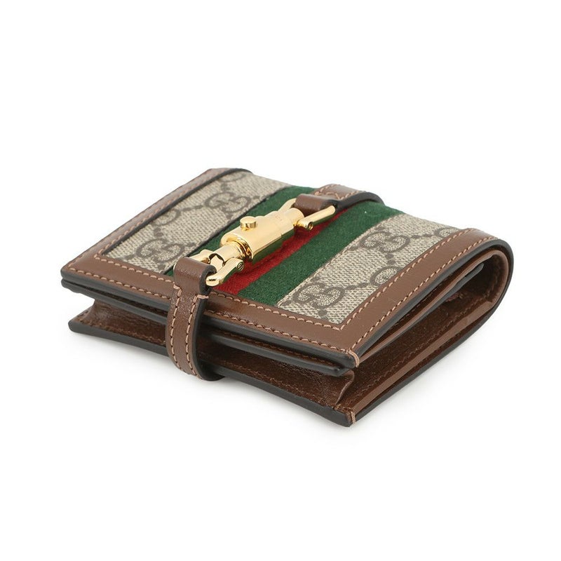 グッチ 二つ折り財布 ジャッキー 1961 カードケース ウォレット GGスプリーム/レザー 645536 GUCCI 財布