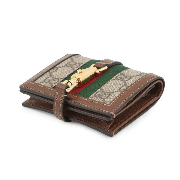 グッチ 二つ折り財布 ジャッキー 1961 カードケース ウォレット GGスプリーム/レザー 645536 GUCCI 財布