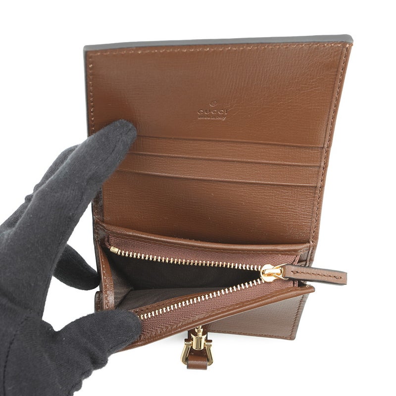 グッチ 二つ折り財布 ジャッキー 1961 カードケース ウォレット GGスプリーム/レザー 645536 GUCCI 財布