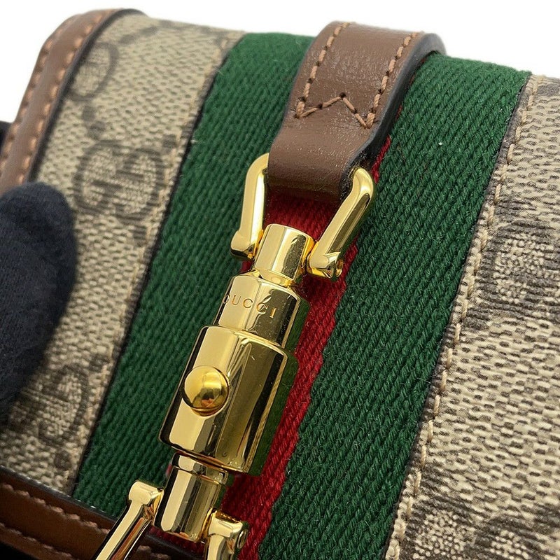 グッチ 二つ折り財布 ジャッキー 1961 カードケース ウォレット GGスプリーム/レザー 645536 GUCCI 財布