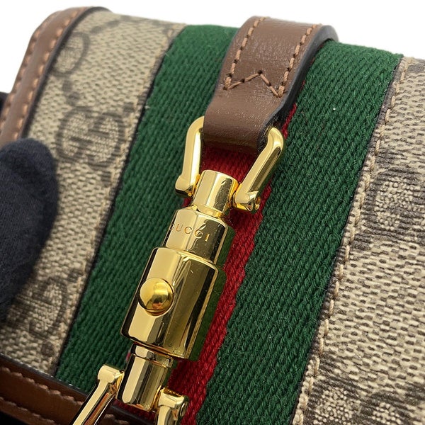 グッチ 二つ折り財布 ジャッキー 1961 カードケース ウォレット GGスプリーム/レザー 645536 GUCCI 財布