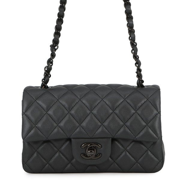 シャネル チェーンショルダーバッグ ココマーク ミニ マトラッセ 20 ラムスキン A69900 CHANEL 黒