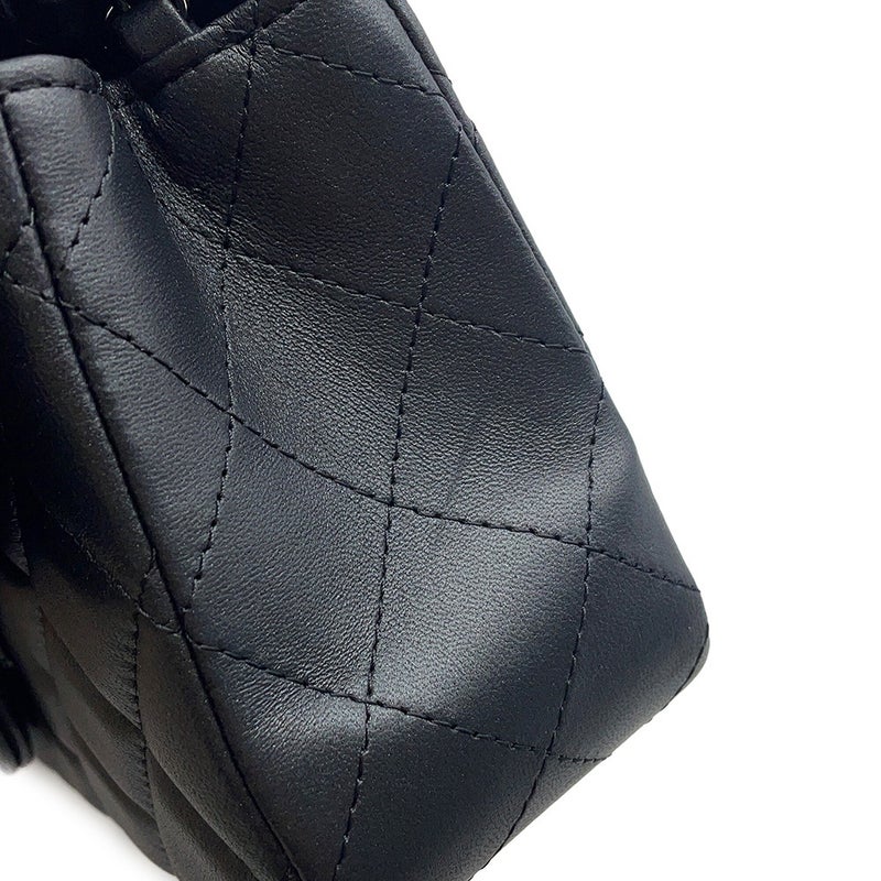 シャネル チェーンショルダーバッグ ココマーク ミニ マトラッセ 20 ラムスキン A69900 CHANEL 黒
