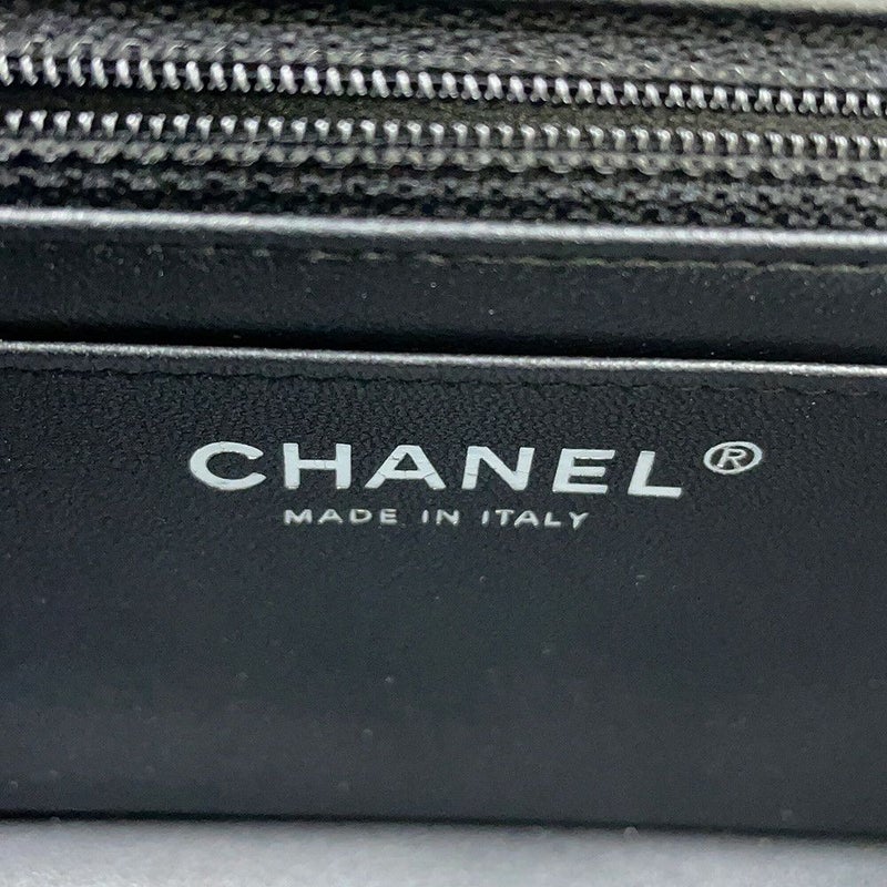 シャネル チェーンショルダーバッグ ココマーク ミニ マトラッセ 20 ラムスキン A69900 CHANEL 黒