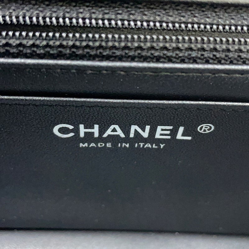 シャネル チェーンショルダーバッグ ココマーク ミニ マトラッセ 20 ラムスキン A69900 CHANEL 黒