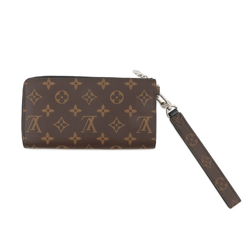 ルイヴィトン 長財布 モノグラム・マカサー ジッピー・ドラゴンヌ M69407 LOUIS VUITTON ヴィトン 財布 メンズ 黒 ブラック