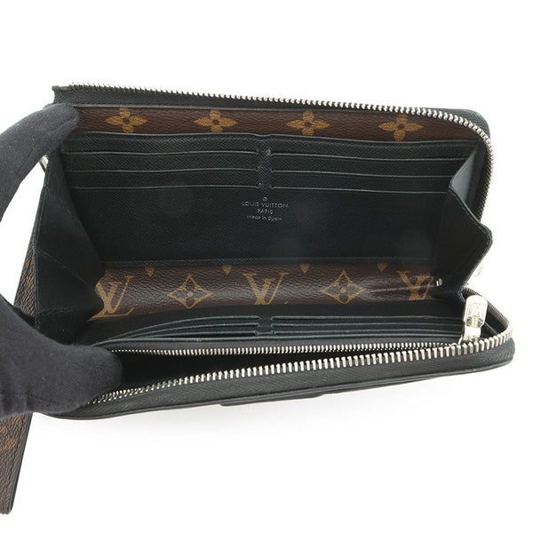 ルイヴィトン 長財布 モノグラム・マカサー ジッピー・ドラゴンヌ M69407 LOUIS VUITTON ヴィトン 財布 メンズ 黒 ブラック