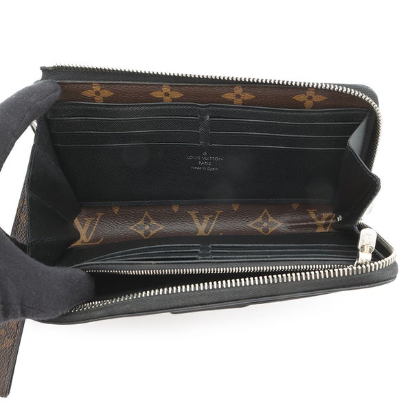 ルイヴィトン 長財布 モノグラム・マカサー ジッピー・ドラゴンヌ M69407 LOUIS VUITTON ヴィトン 財布 メンズ 黒 ブラック