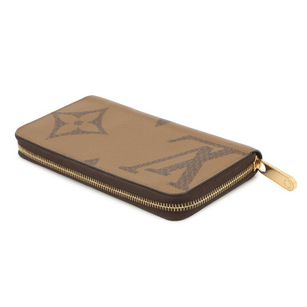 ルイヴィトン 長財布 モノグラム・ジャイアント/モノグラム・リバース ジッピー・ウォレット M69353 ラウンドファスナー ブラック 黒