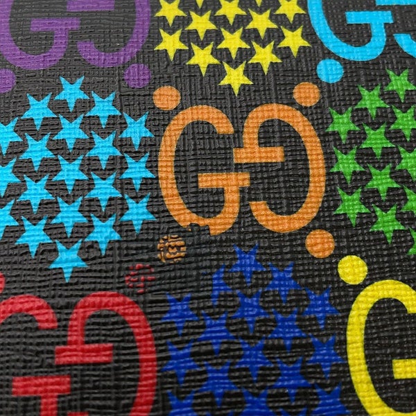 グッチ 長財布 GGサイケデリック ジップアラウンドウォレット 601079 GUCCI 財布 ラウンドファスナー 黒