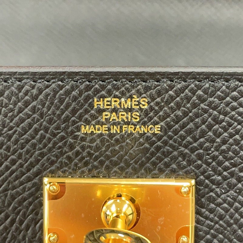 エルメス ケリーウォレット ロング トゥーゴー ブラック/ゴールド金具 エプソン K刻印 HERMES 財布 酷