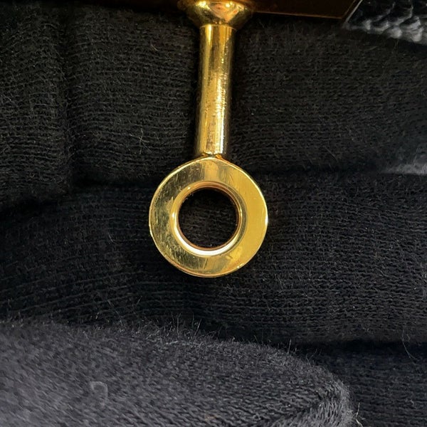 エルメス ハンドバッグ ケリー35 内縫い ブラック/ゴールド金具 トゴ □R刻印 ２wayショルダー 黒