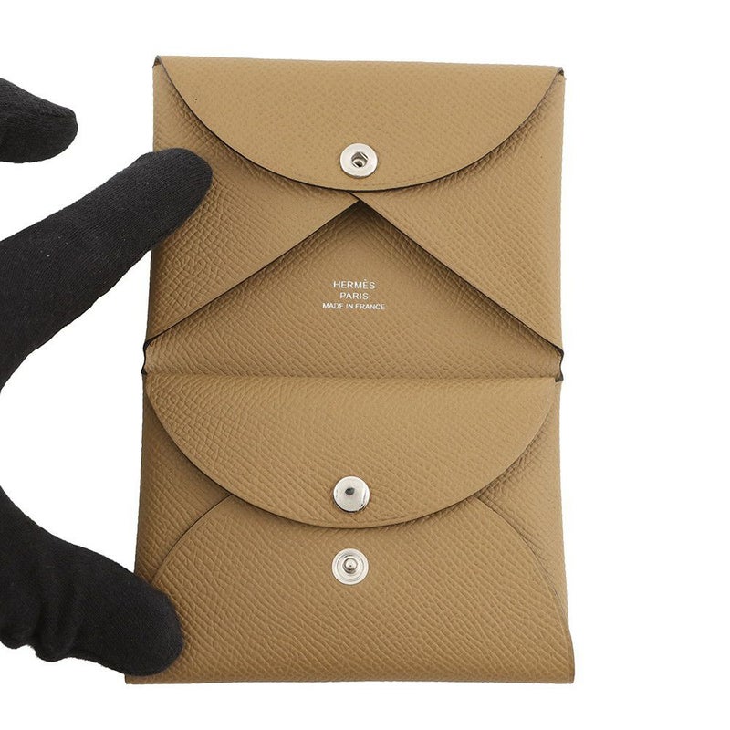 エルメス カードケース カルヴィ デュオ デュンヌ エプソン K刻印 HERMES 名刺入れ