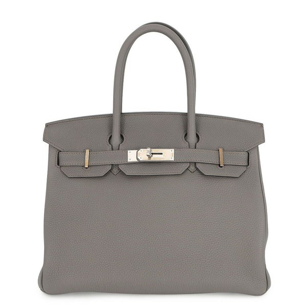 エルメス バーキン30 エタン/シルバー金具 トゴ D刻印 HERMES Birkin ハンドバッグ