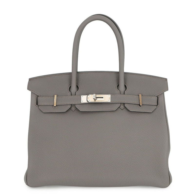 エルメス バーキン30 エタン/シルバー金具 トゴ D刻印 HERMES Birkin ハンドバッグ