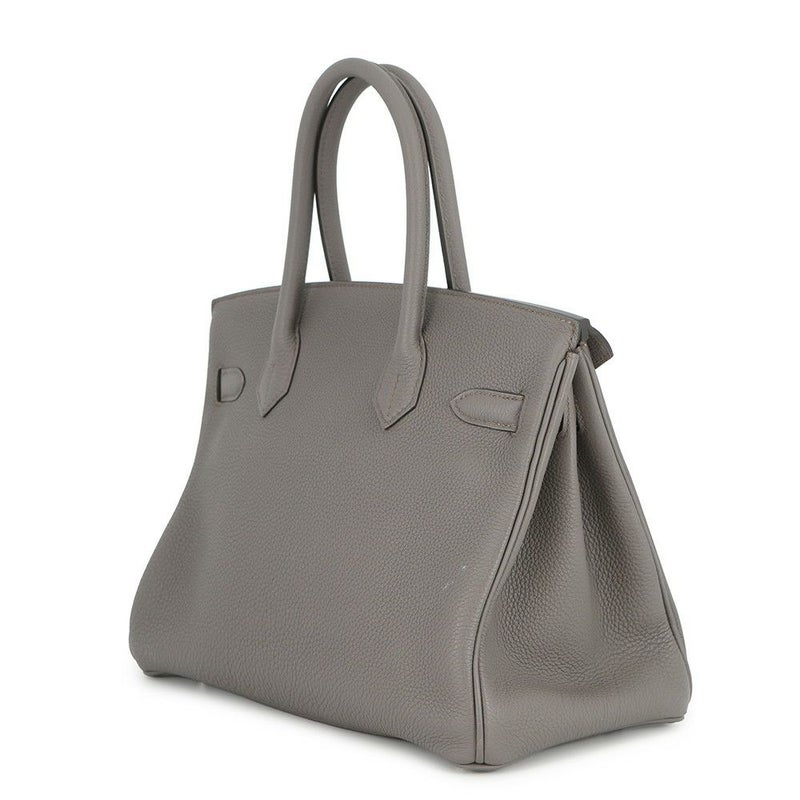 エルメス バーキン30 エタン/シルバー金具 トゴ D刻印 HERMES Birkin ハンドバッグ