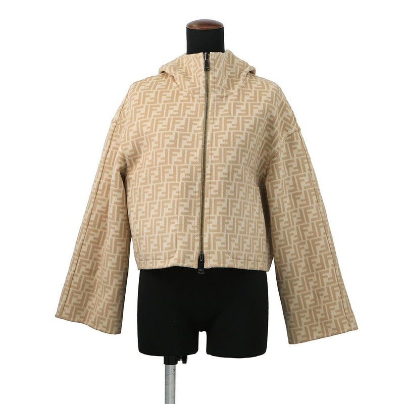 フェンディ ジャケット ズッカ リバーシブル ウール レディースサイズ36 FJ6993 FENDI アウター