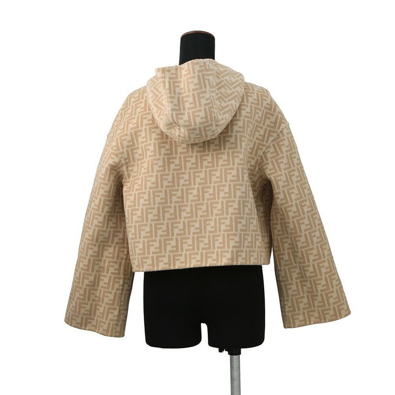 フェンディ ジャケット ズッカ リバーシブル ウール レディースサイズ36 FJ6993 FENDI アウター