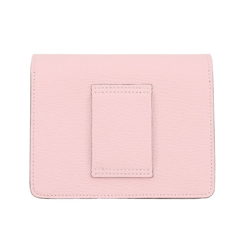 エルメス 財布 ロウリス ルリ スリム ローズサクラ/シルバー金具 シェブルミゾル K刻印 HERMES 財布