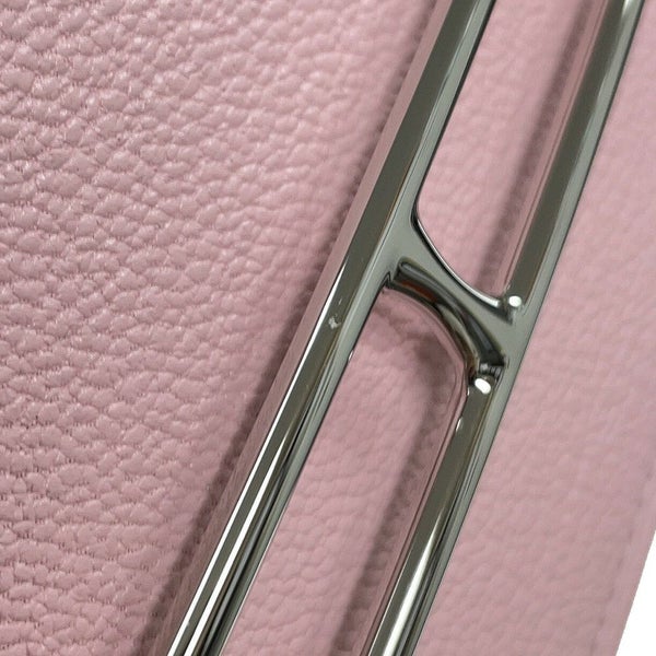 エルメス 財布 ロウリス ルリ スリム ローズサクラ/シルバー金具 シェブルミゾル K刻印 HERMES 財布