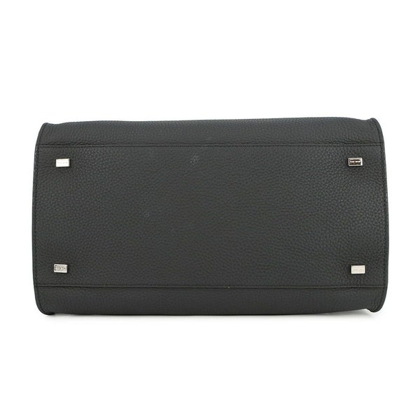 ザ ロウ ハンドバッグ ソフトマルゴー12 レザー W1586 THE ROW 2way 黒