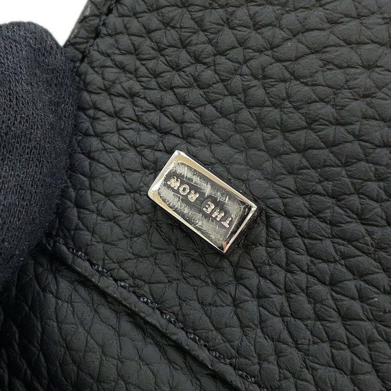 ザ ロウ ハンドバッグ ソフトマルゴー12 レザー W1586 THE ROW 2way 黒