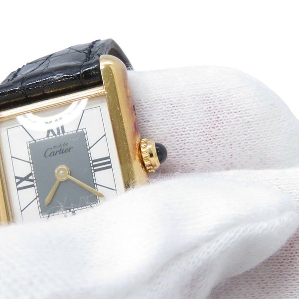 カルティエ マストタンク ヴェルメイユ SM W1004054 Cartier 腕時計 ホワイト/グレー文字盤