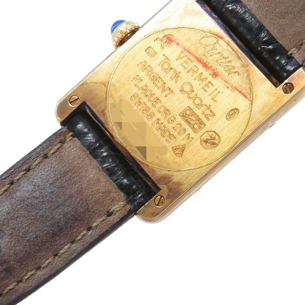 カルティエ マストタンク ヴェルメイユ SM W1004054 Cartier 腕時計 ホワイト/グレー文字盤