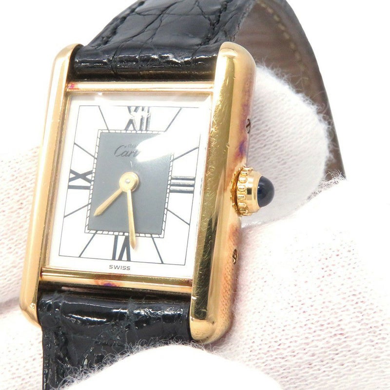 カルティエ マストタンク ヴェルメイユ SM W1004054 Cartier 腕時計 ホワイト/グレー文字盤