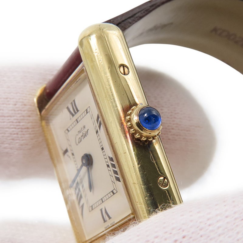 カルティエ マストタンク SM ヴェルメイユ W1013654 Cartier 腕時計 白文字盤