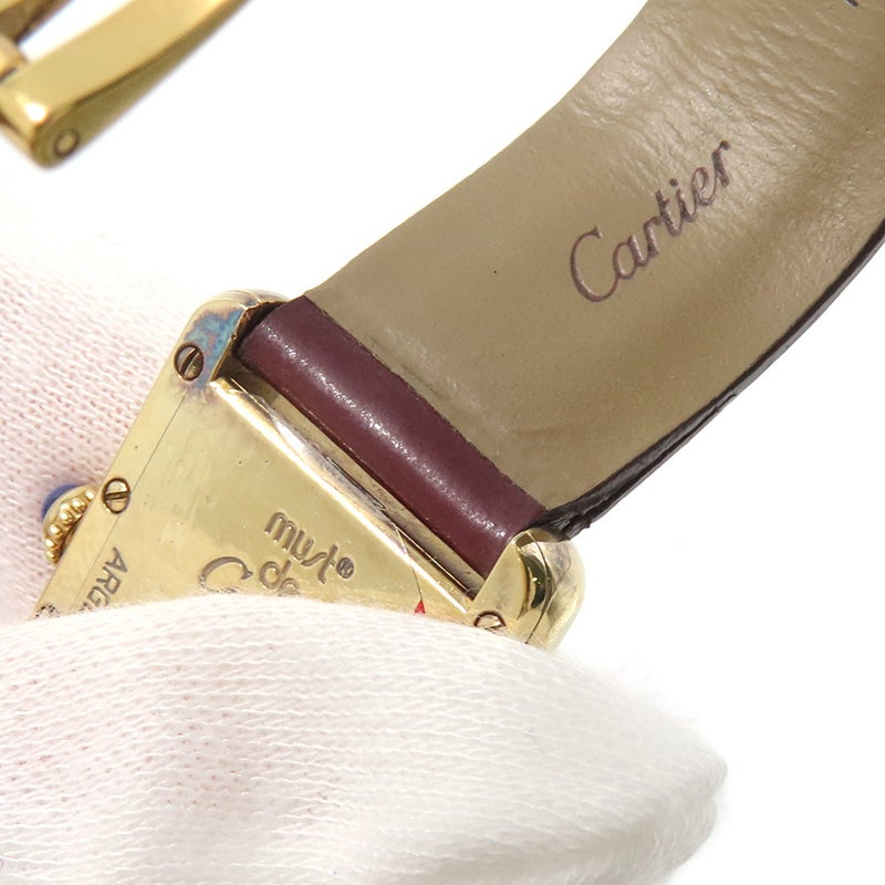 カルティエ マストタンク SM ヴェルメイユ W1013654 Cartier 腕時計 白文字盤