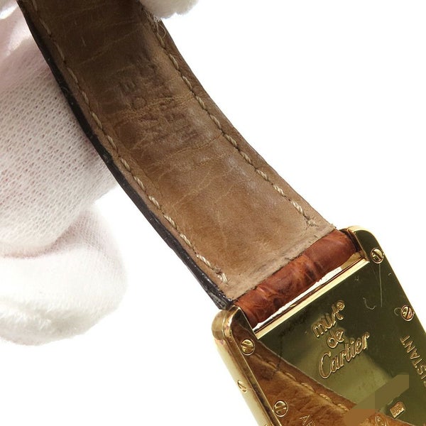 カルティエ マストタンク SM Cartier 腕時計 アイボリー文字盤