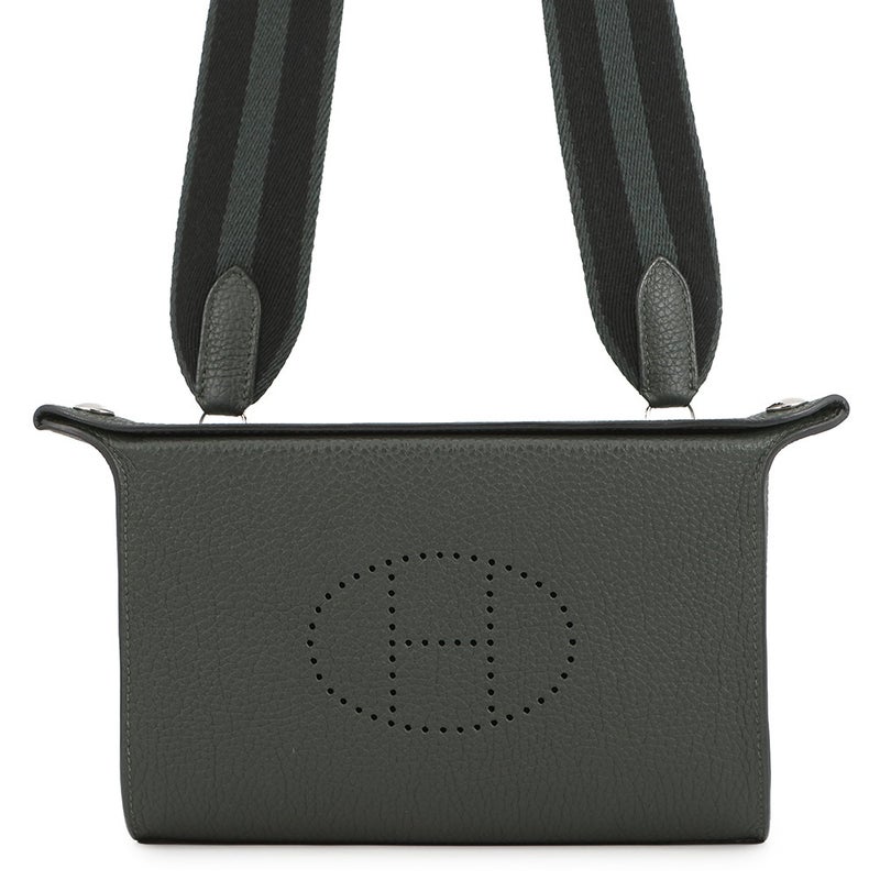 エルメス ショルダーバッグ ヴィドポッシュ ヴェールフォンセ/シルバー金具 トゴ B刻印