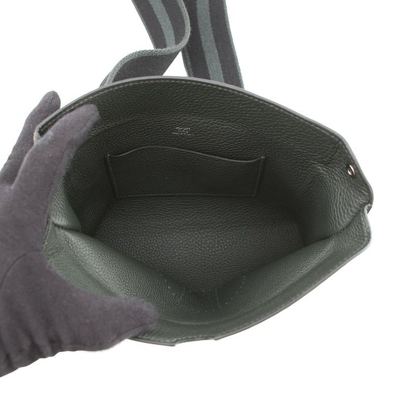 エルメス ショルダーバッグ ヴィドポッシュ ヴェールフォンセ/シルバー金具 トゴ B刻印