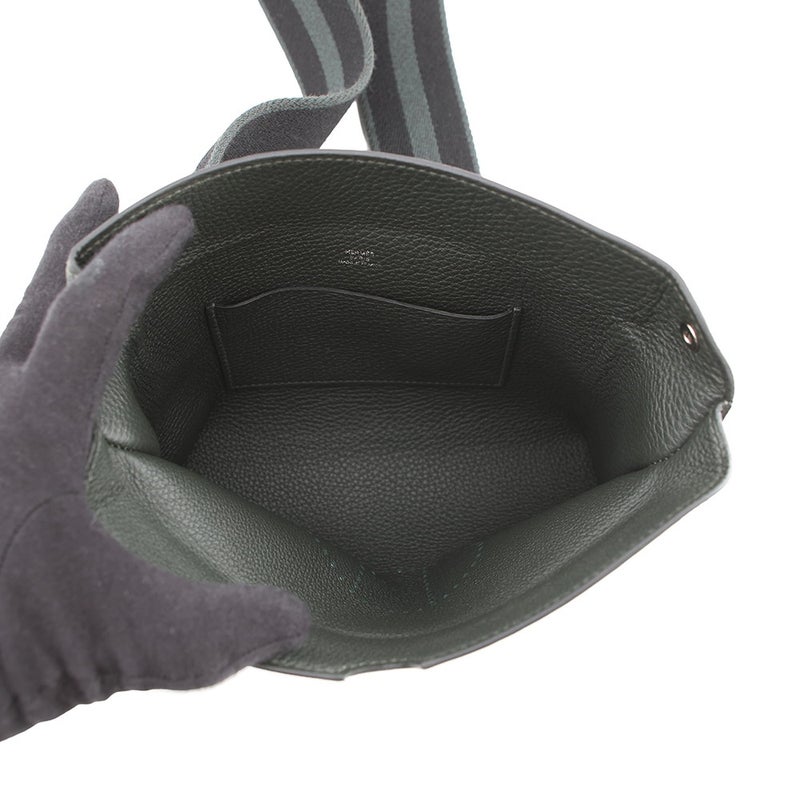 エルメス ショルダーバッグ ヴィドポッシュ ヴェールフォンセ/シルバー金具 トゴ B刻印