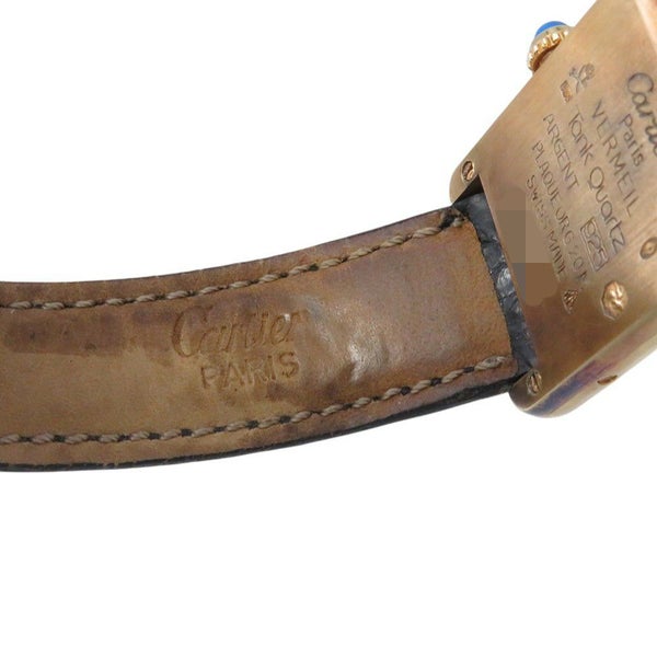 カルティエ マストタンク SM ヴェルメイユ Cartier 腕時計 ホワイト/グレー文字盤