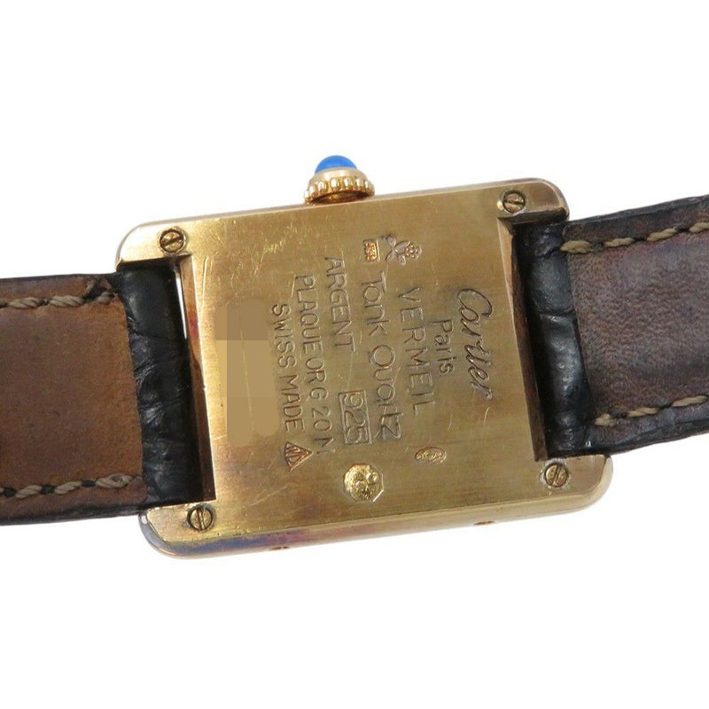 カルティエ マストタンク SM ヴェルメイユ Cartier 腕時計 ホワイト/グレー文字盤