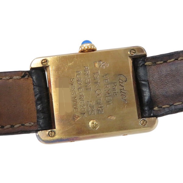 カルティエ マストタンク SM ヴェルメイユ Cartier 腕時計 ホワイト/グレー文字盤