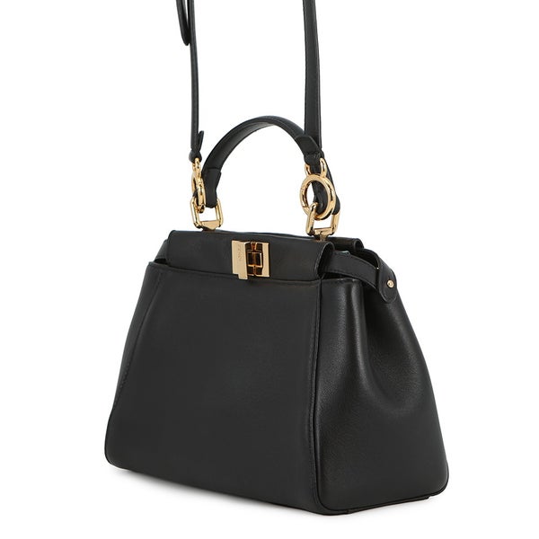 フェンディ ハンドバッグ ミニ ピーカブー レザー 8BN244 FENDI バッグ ショルダーバッグ 黒