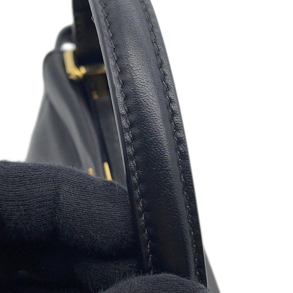 フェンディ ハンドバッグ ミニ ピーカブー レザー 8BN244 FENDI バッグ ショルダーバッグ 黒