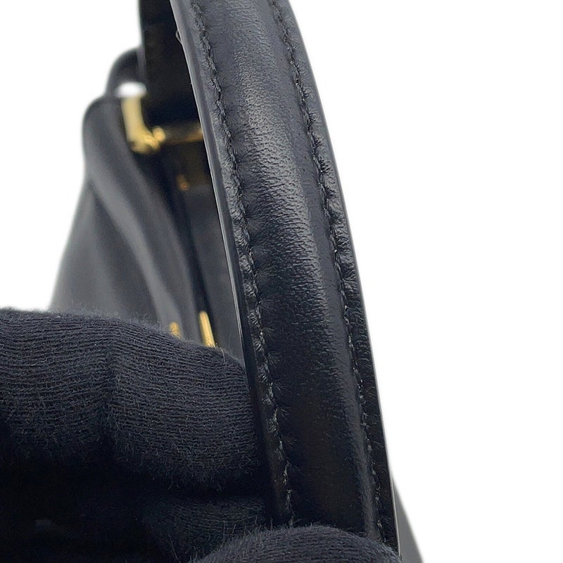 フェンディ ハンドバッグ ミニ ピーカブー レザー 8BN244 FENDI バッグ ショルダーバッグ 黒