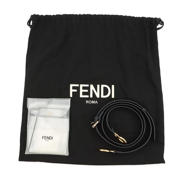 フェンディ ハンドバッグ ミニ ピーカブー レザー 8BN244 FENDI バッグ ショルダーバッグ 黒