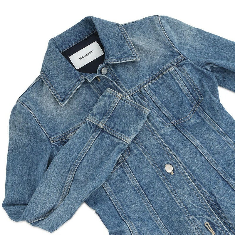 フェラガモ ジャケット デニムジャケット コットン レディースサイズ38 Ferragamo アウター