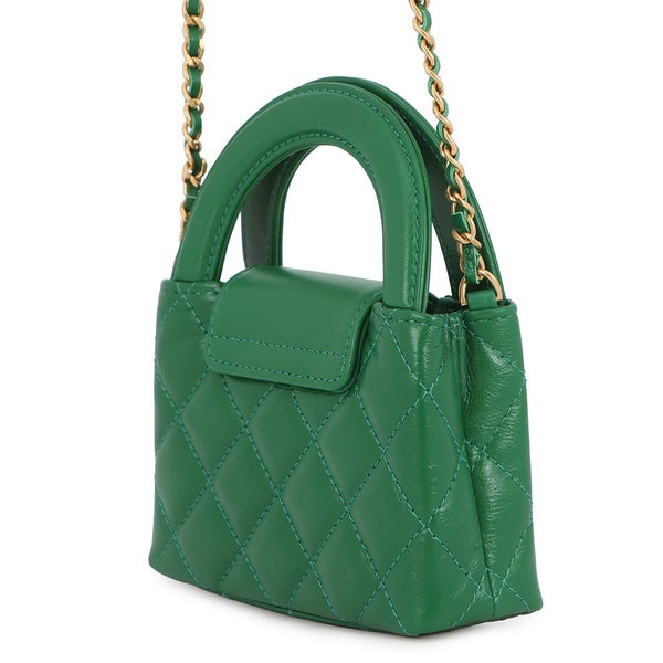 シャネル チェーンショルダーバッグ マトラッセ ココマーク レザー AP3435 CHANEL