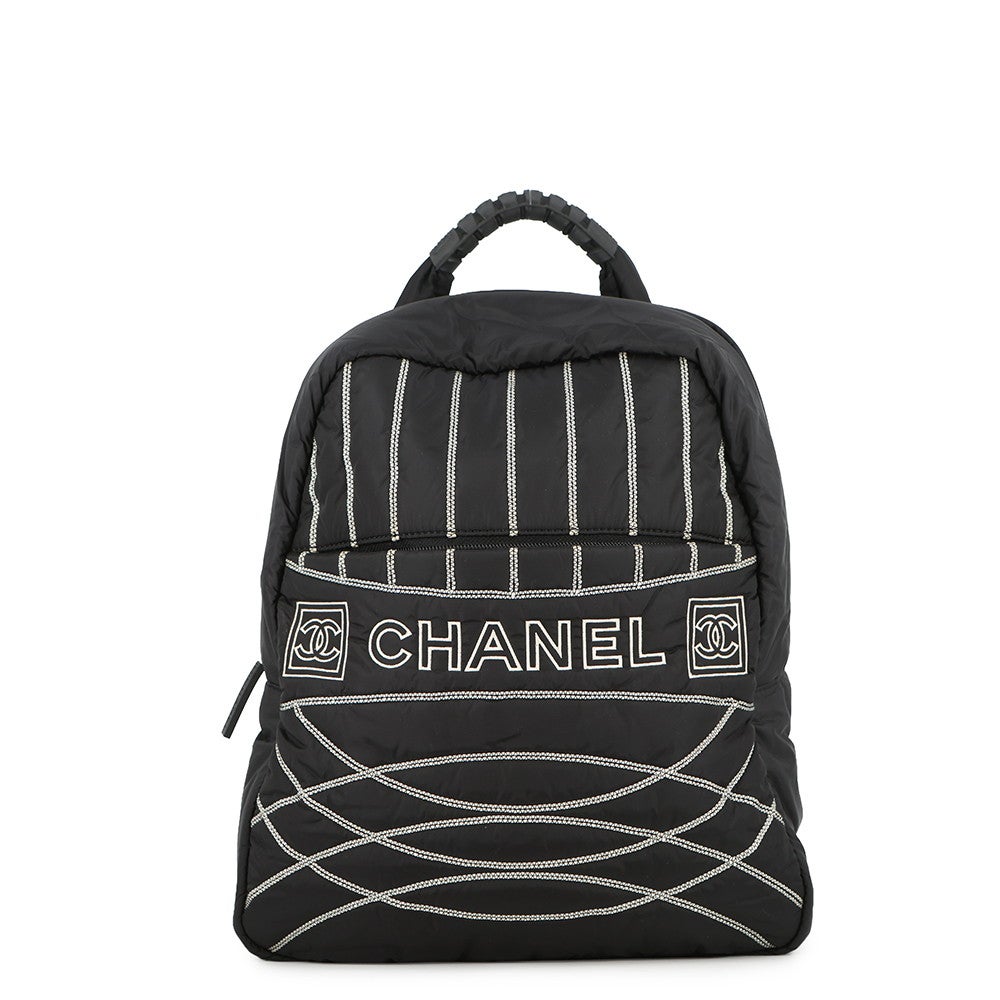 CHANEL シャネル スポーツ ココマーク リュック バックパック ブラック シャネル リュック スポーツ ロゴ ココマーク ナイロン CHANEL バック