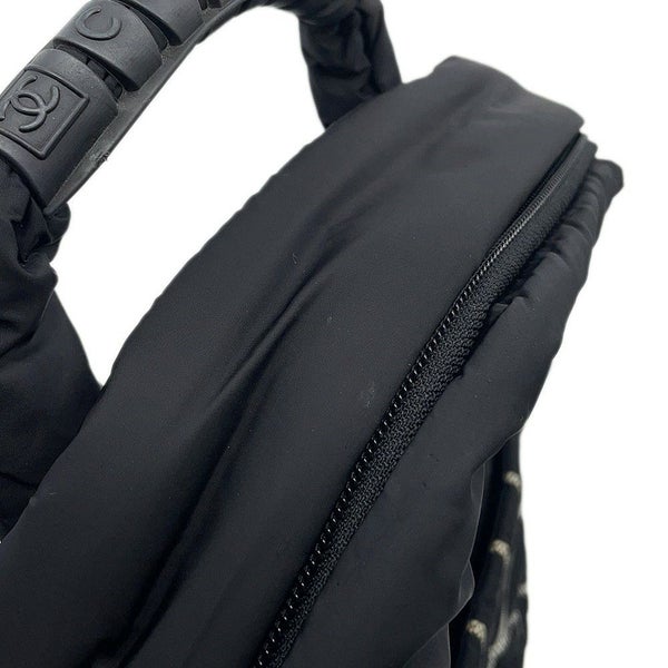 シャネル リュック スポーツ ロゴ ココマーク ナイロン CHANEL バックパック 黒