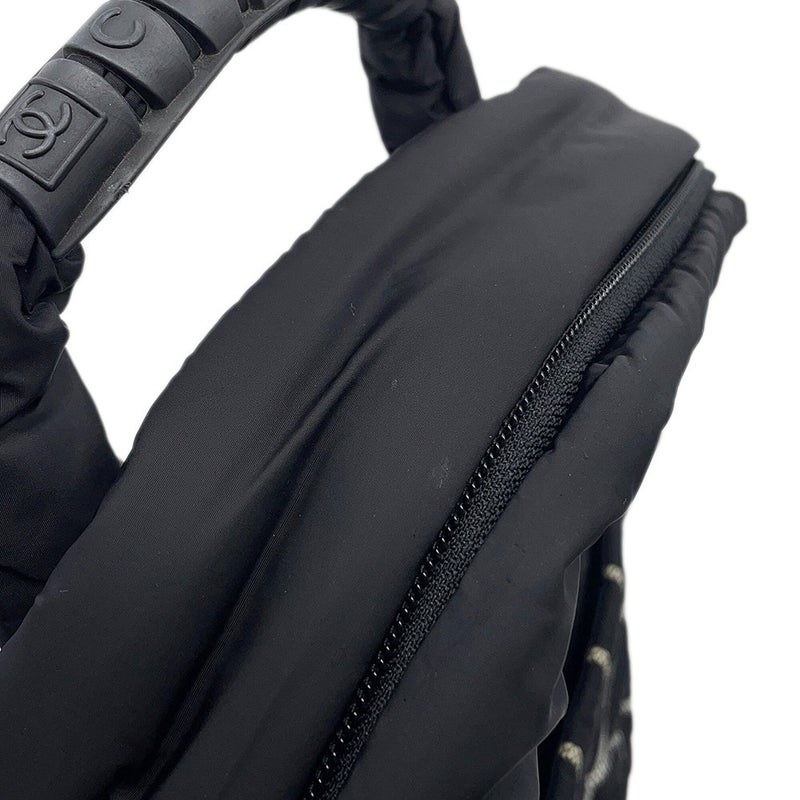 シャネル リュック スポーツ ロゴ ココマーク ナイロン CHANEL バックパック 黒