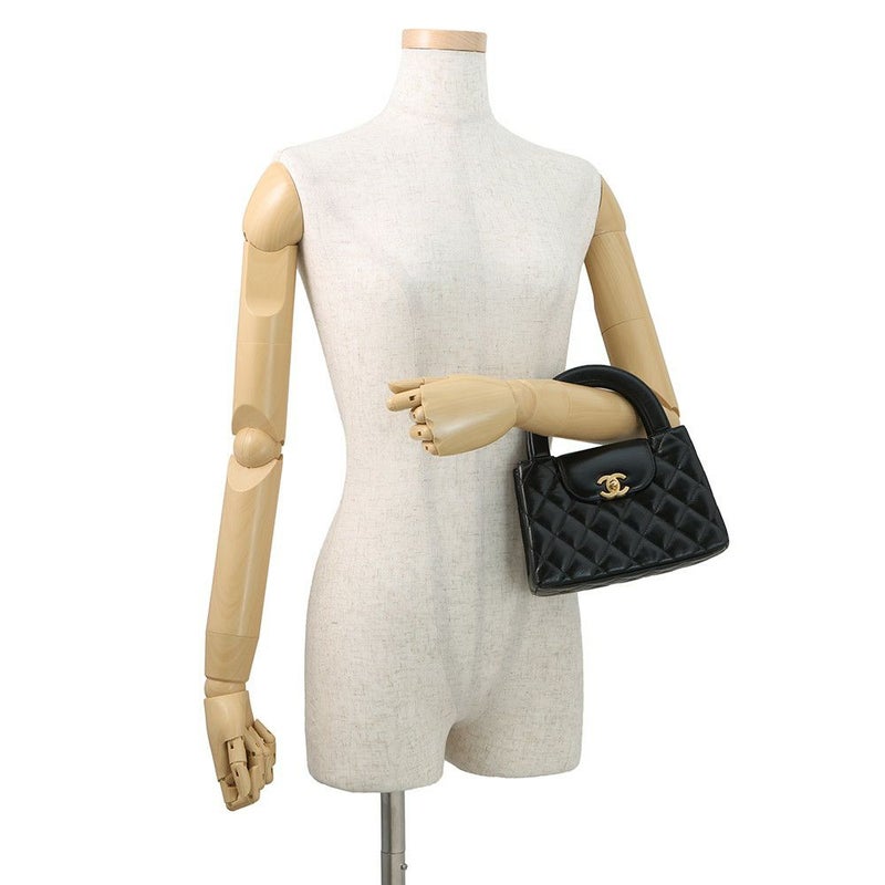 シャネル ハンドバッグ ミニ マトラッセ ココマーク レザー AS4416 CHANEL 2wayショルダーバッグ 黒