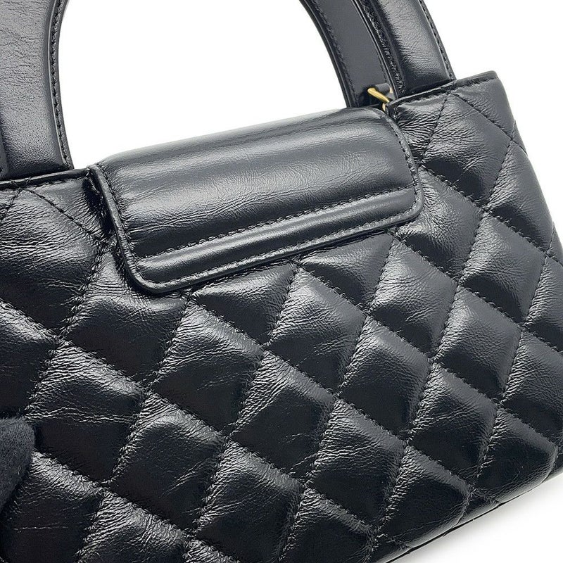 シャネル ハンドバッグ ミニ マトラッセ ココマーク レザー AS4416 CHANEL 2wayショルダーバッグ 黒