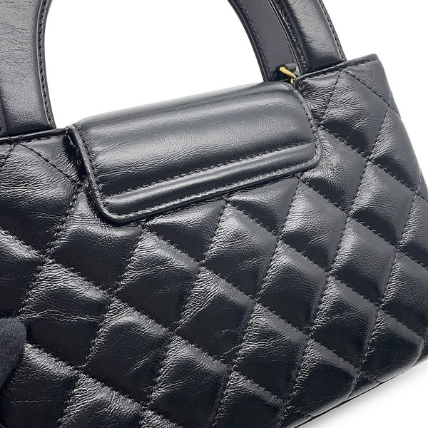 シャネル ハンドバッグ ミニ マトラッセ ココマーク レザー AS4416 CHANEL 2wayショルダーバッグ 黒